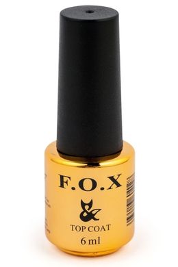 Завершальне покриття для нігтів з гель-лаком Top F.O.X gel-polish gold