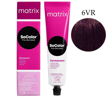 Стійка крем-фарба для волосся відтінок 6VR Matrix SoColor Pre-Bonded E3672400 - фото Prof-star