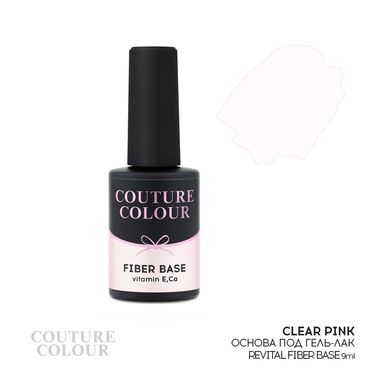 Основа под гель-лак COUTURE Colour Revital Fiber Base #Clear Pink