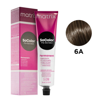 Стійка крем-фарба для волосся відтінок 6A Matrix Socolor Pre-Bonded E3678800 - фото Prof-star