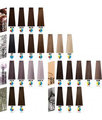 Фарба-догляд 7K Димчастий блондин Colorly Optimus Itely Hairfashion 60 мл 9180 - фото Prof-star