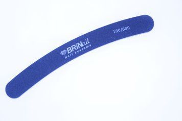 Пилка для ногтей Бумеранг черная 180\600 BRINail 8536 - фото Prof-star